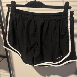 Nike Women's Black and White Trim Athletic Shorts